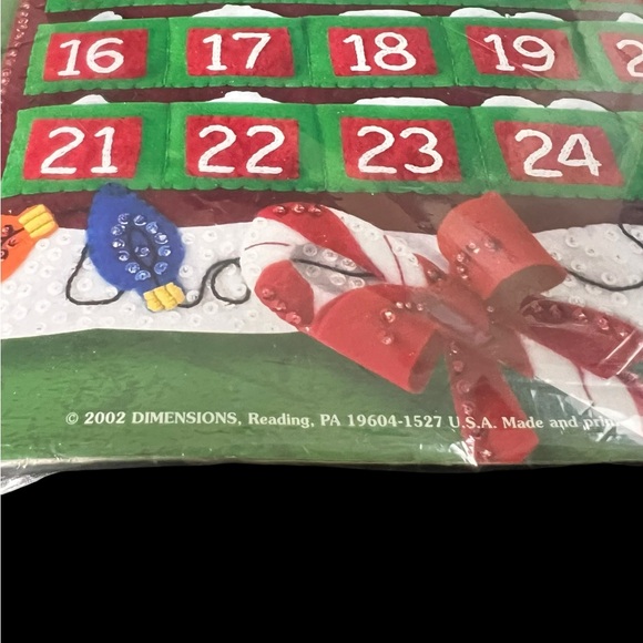 Dimensions Feltworks Appliqué 8118 Snow Friends Advent Calendar 2002 Vintage USA - Picture 4 of 7